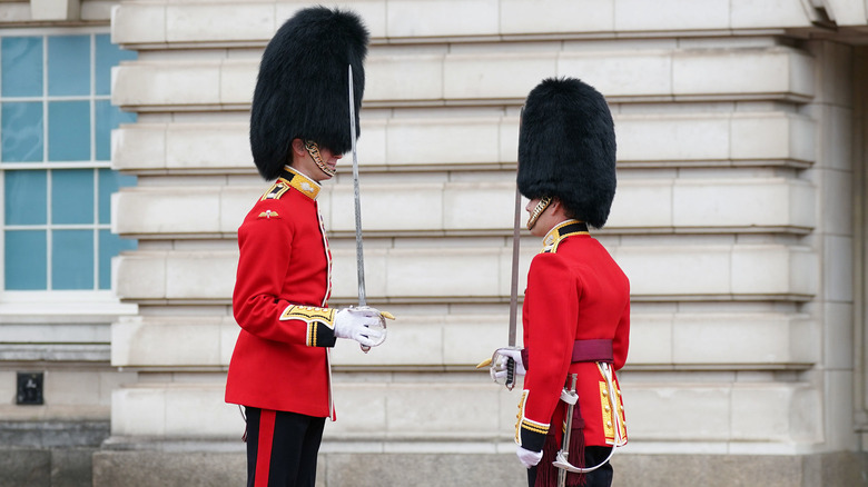 Royal Guards posing 