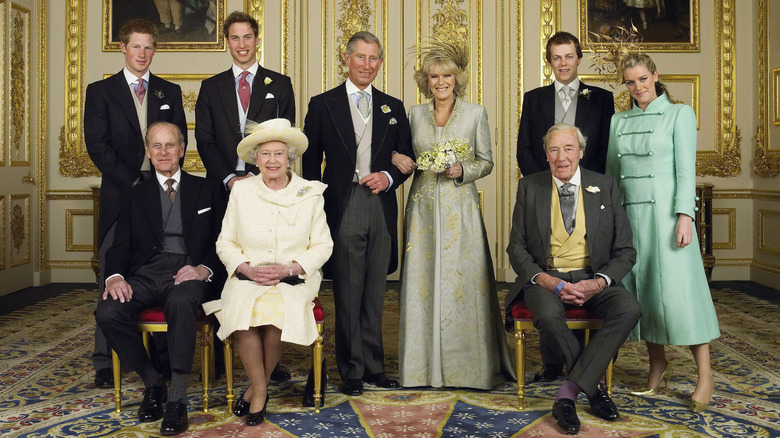 The royal family poses together 