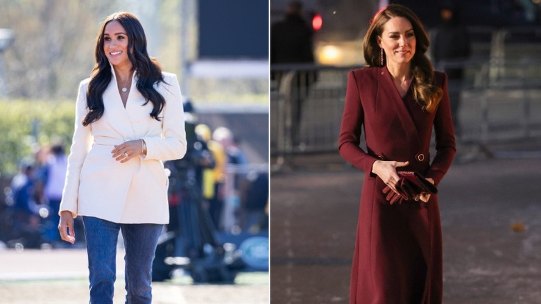 Meghan and Kate side by side