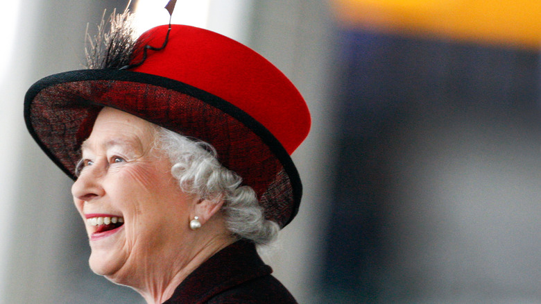 Queen Elizabeth smiling 