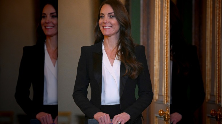 Princess Catherine smiling at event 