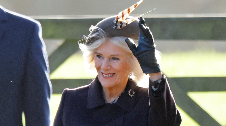 Camilla, Queen Consort waving 