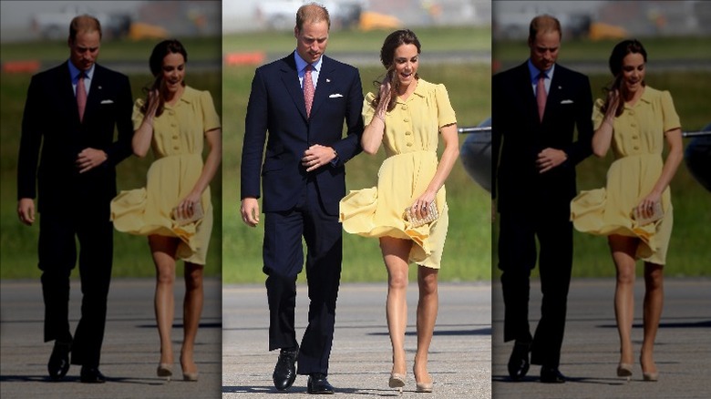 Kate Middleton dress malfunction