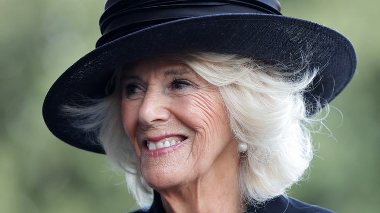 Queen Consort Camilla smiling 