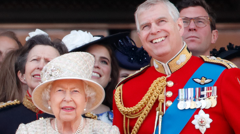 Queen Elizabeth and Prince Andrew