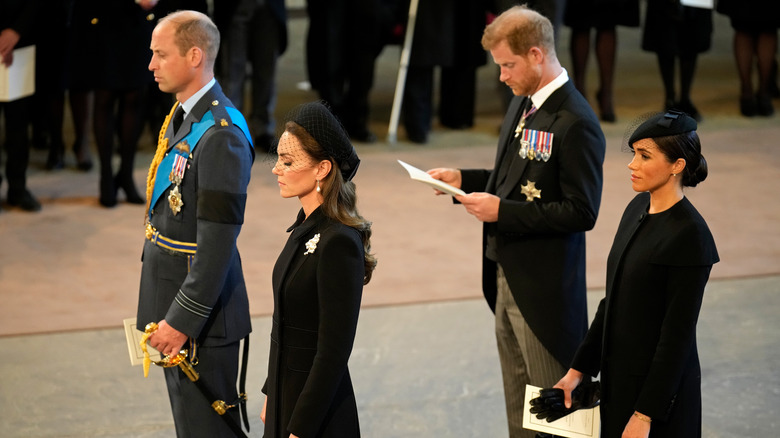 Prince William, Kate Middleton, Prince Harry, and Meghan Markle 