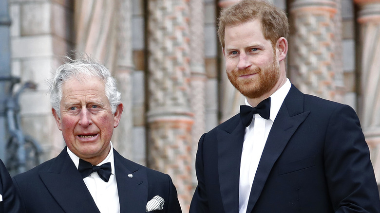 King Charles Prince Harry tuxedoes 2019