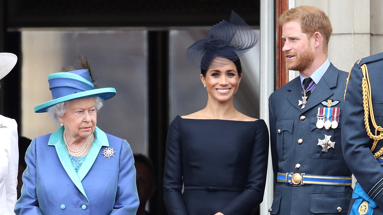 The Queen, Meghan Markle and Prince Harry