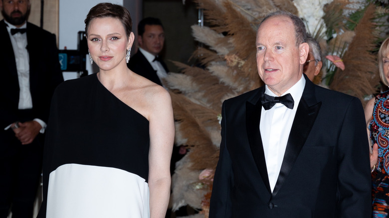 Princess Charlene & Prince Albert at event