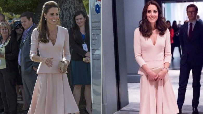 Kate rewearing dress in Australia and London