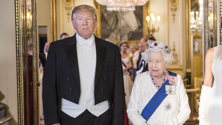 The Queen wearing ruby tiara