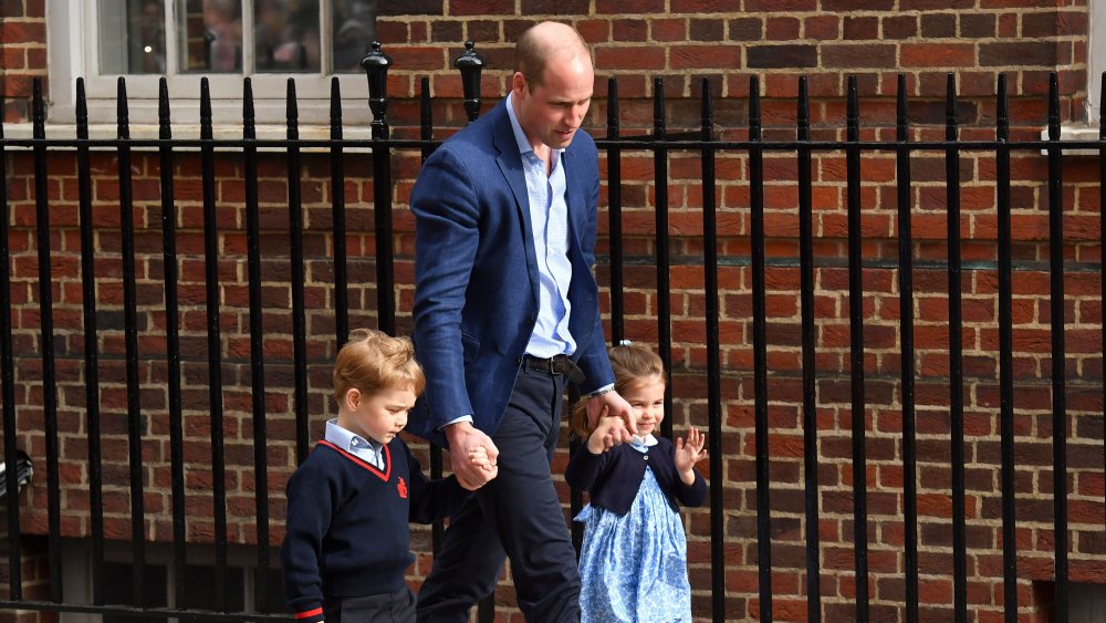 Prince George, Prince William, and Princess Charlotte