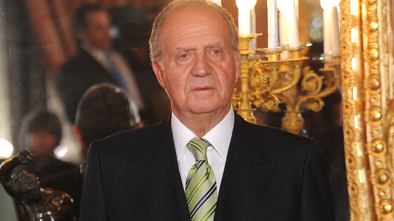 King Juan Carlos I frowning