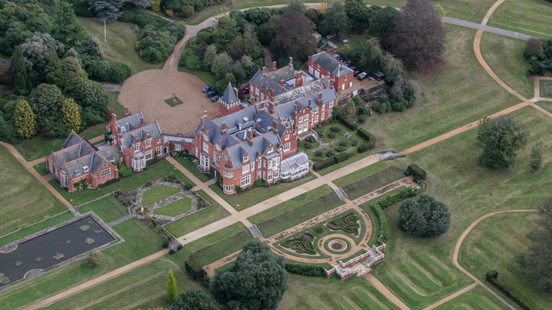 Aerial view of Bagshot Park estate