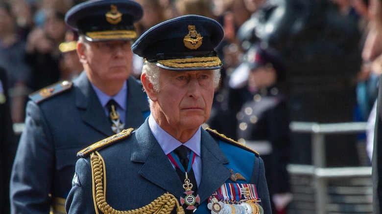 King Charles III at an event  