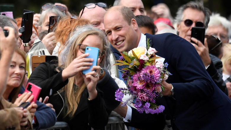 Prince William taking selfie