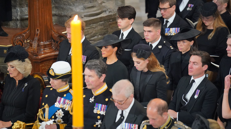 The royal family at queen's funeral 