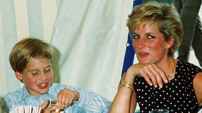 Prince William and Princess Diana