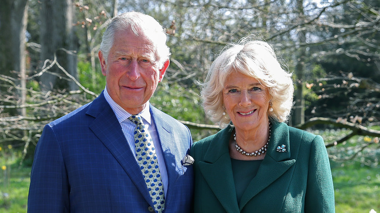 Prince Charles & Camilla Parker Bowles smiling