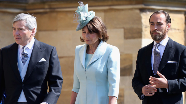 Kate Middleton's parents and brother attending an event in 2018