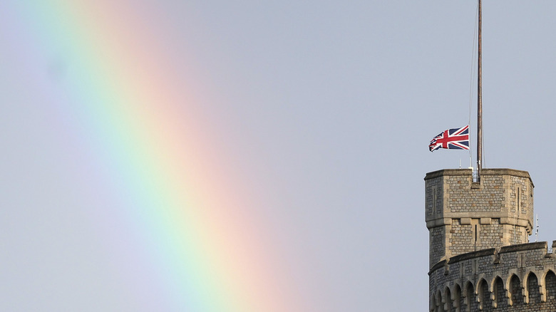 rainbow over Windsor Castle