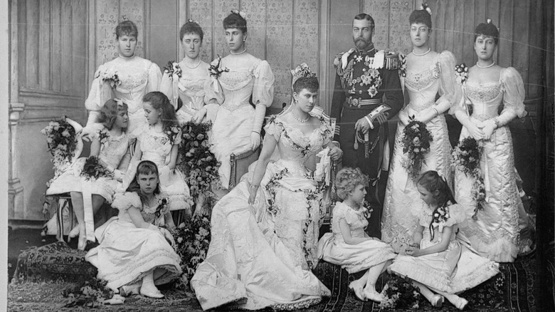 Queen Mary's bridal party