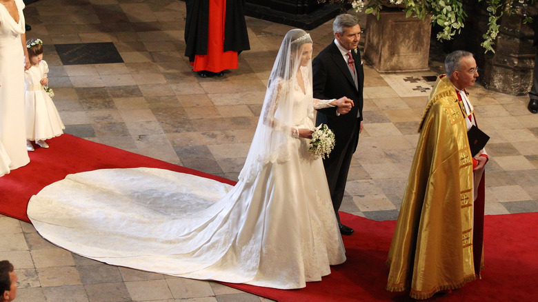 Duchess of Cambridge on her wedding day