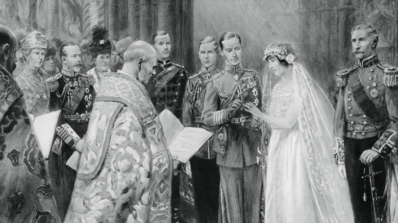 Prince Albert marries Lady Elizabeth Bowes-Lyon