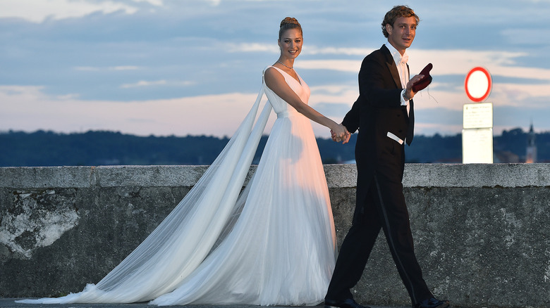 Beatrice Borromeo and Pierre Casiraghi at their wedding