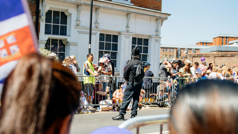 security patrolling on street