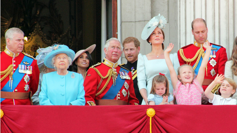 Royal family on balcony