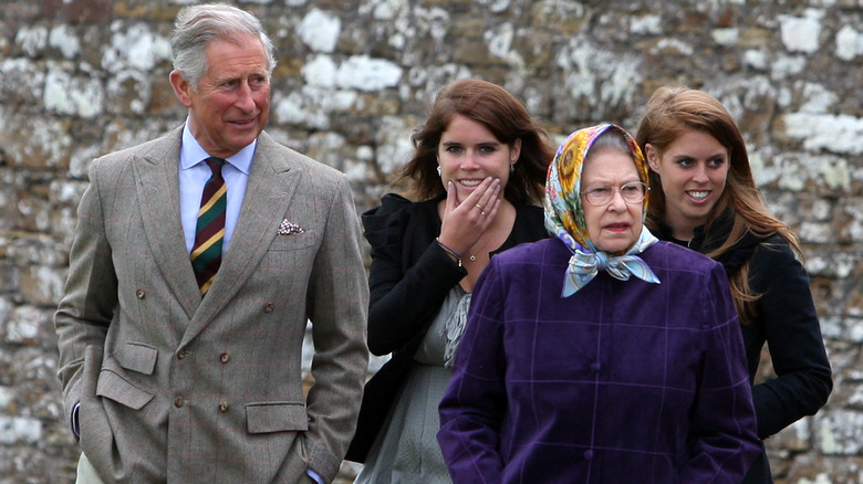 Charles, Eugenie, Elizabeth, and Beatrice 