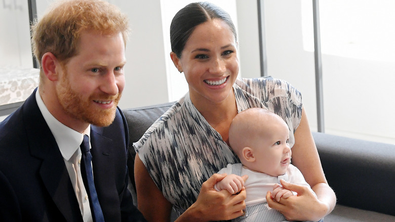 Prince Harry, Meghan Markle and Archie South Africa 2019