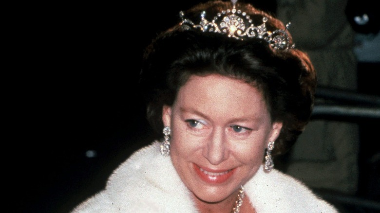 Princess Margaret wearing pink lipstick