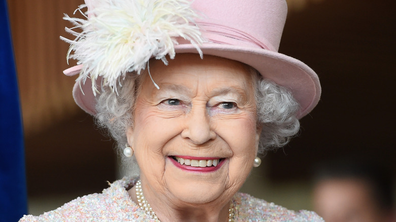 Queen Elizabeth smiling