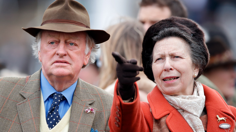 Andrew Parker Bowles and Princess Anne at event