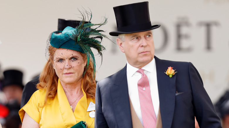 Sarah Ferguson and Prince Andrew at event