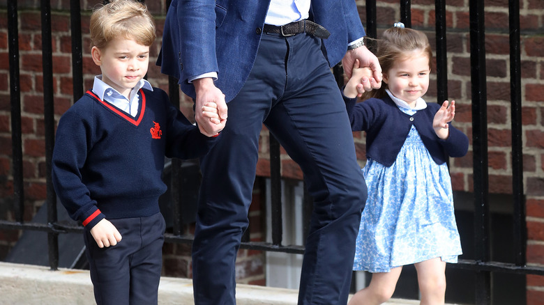 The Prince and Princess of Wales with Prince George, Princess Charlotte and Prince Louis