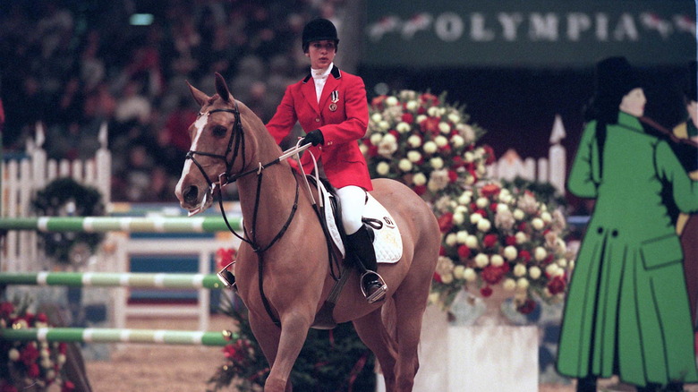 Princess Haya bint Hussein at equestrian competition