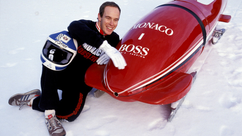 Prince Albert with bobsled