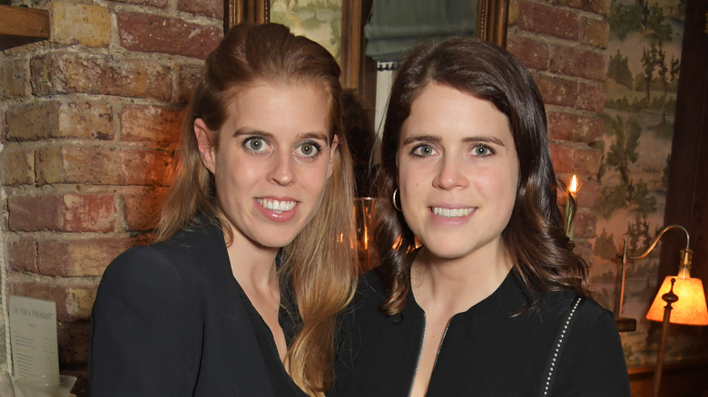 Beatrice and Eugenie smiling 