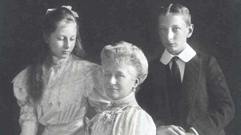 Prince Joachim with sister and mother