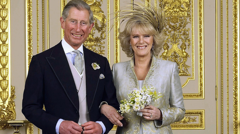 King Charles and Camilla wedding portrait