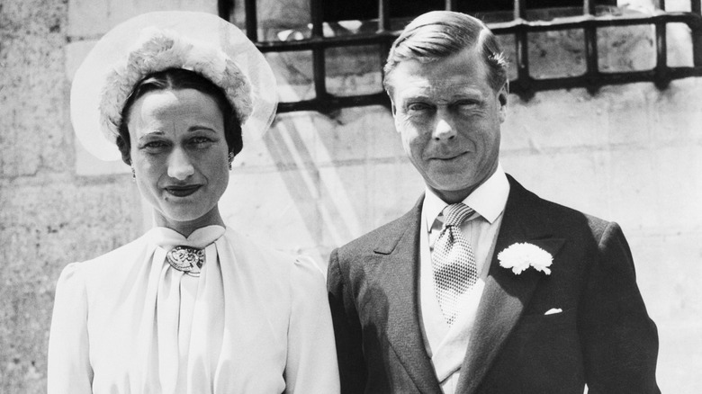 Wedding portrait of Wallis Simpson and Edward VIII