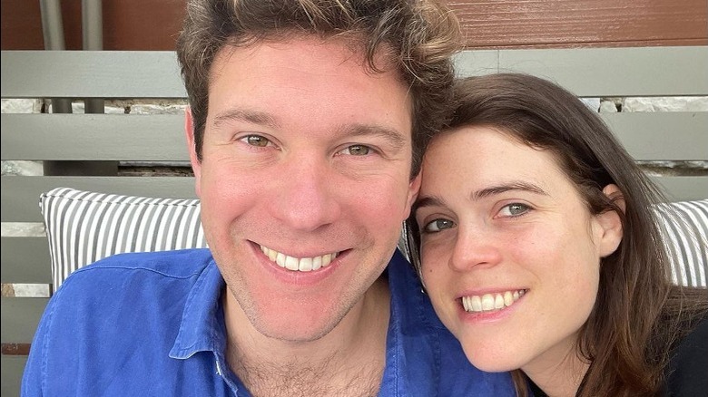 Princess Eugenie and Jack Brooksbank smiling