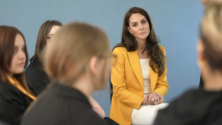 Kate Middleton smirking