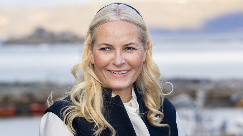 Crown Princess Mette-Marit smiling