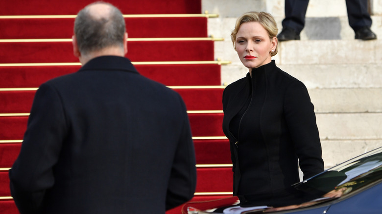 Princess Charlene of Monaco standing