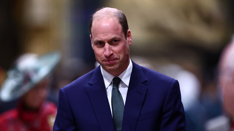 Prince William in a blue suit