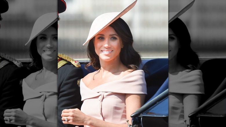 Meghan Markle and Prince Harry in carriage